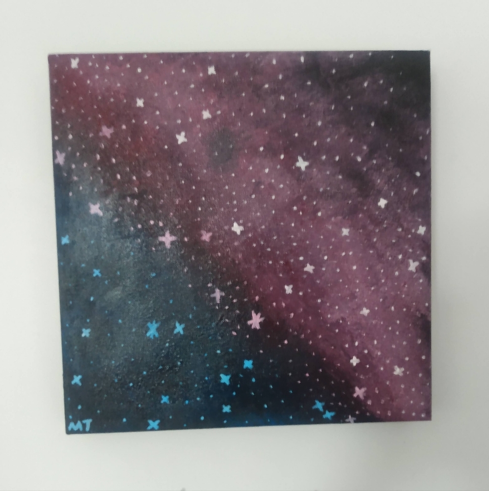 Galaxy sky painting made by me